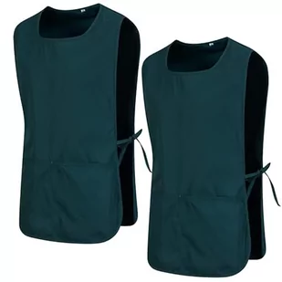 MISEMIYA - Pakiet 2 sztuk - Fartuch Czyszczenie Jednolite KLINICA MEDYCZNE Czyszczenie weterynaryjne 2-3301, Zielony 68, XL - Fartuchy i rękawice kuchenne - miniaturka - grafika 1