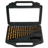 Wiertła - VERTO Wiertło do metalu HSS-TiN, 1,0 - 10,0 mm, zestaw 19 sztuk - miniaturka - grafika 1