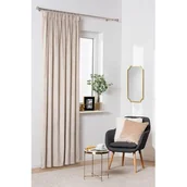 Zasłony - Zasłona z taśmą ERTE 135 x 245 cm beżowy - miniaturka - grafika 1