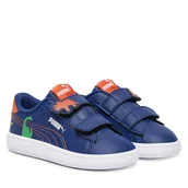 Buty dla chłopców - Sneakersy Puma Puma Smash 3.0 Dino V Inf 405637 02 Granatowy - miniaturka - grafika 1