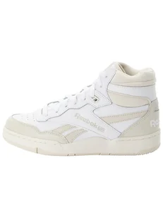 Reebok Skórzane sneakersy "BB 4000 II MID" w kolorze biało-beżowym - Trampki damskie - miniaturka - grafika 1