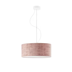 LYSNE Lampa wisząca z regulowanym przewodem HAJFA VELUR fi 40 cm kolor różowy 14529V/9311 kolor różowy - Lampy sufitowe - miniaturka - grafika 3