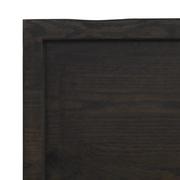 Szafki łazienkowe - Blat do łazienki, ciemnoszary, 40x50x4 cm, lite drewno Lumarko! - miniaturka - grafika 1