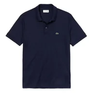 Koszulki męskie - Koszulka Lacoste Cotton Shirt Regular Fit DH2050-166 - granatowa - miniaturka - grafika 1