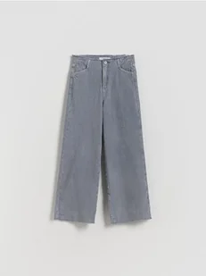 Reserved - Sztruksowe spodnie - granatowy - Spodnie i spodenki dla dziewczynek - miniaturka - grafika 1