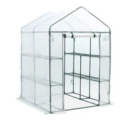 Szklarnie ogrodowe - Regał Ogrodowy 8 Półek Szklarnia Foliowa 140x140 - miniaturka - grafika 1