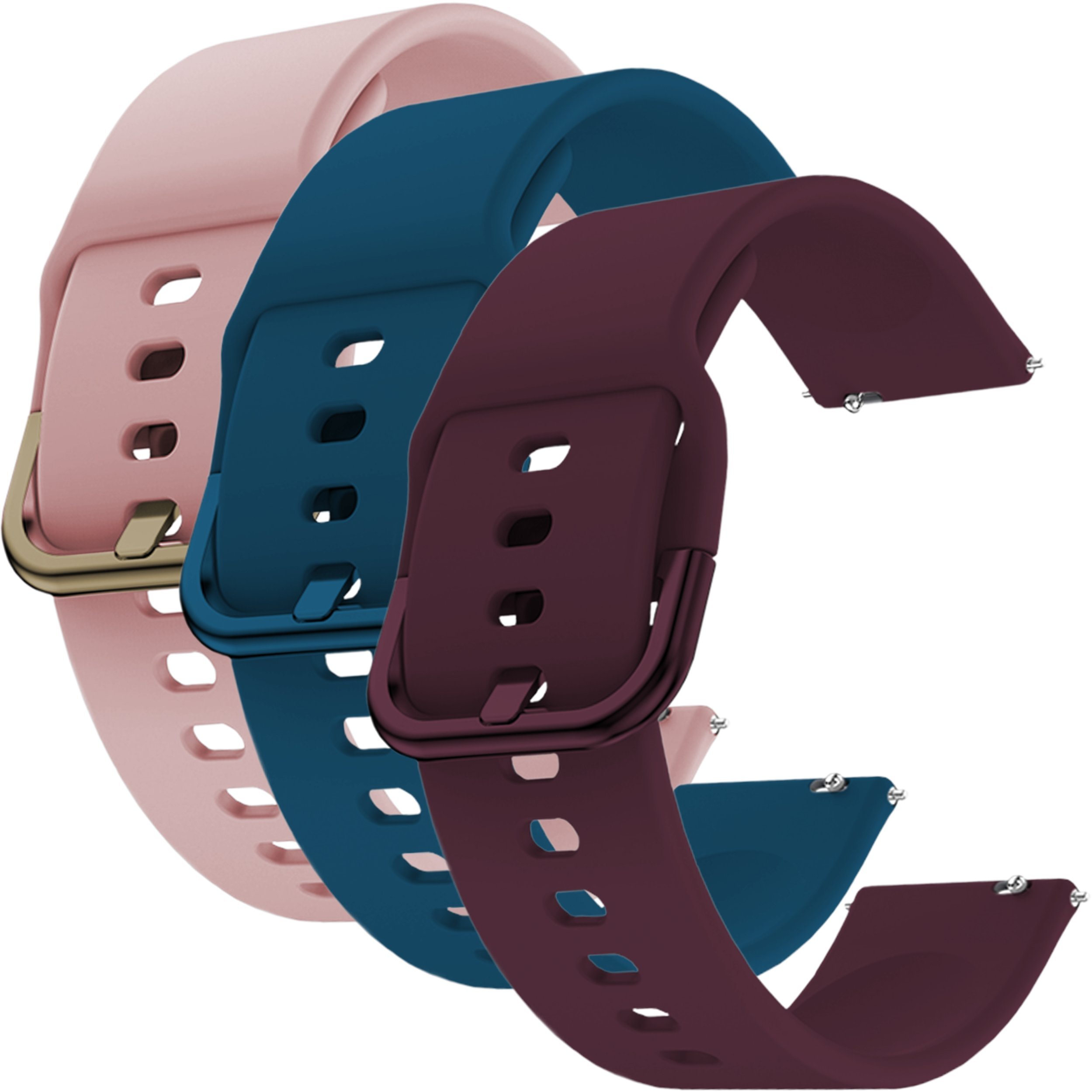 ChronSmarta Zestaw: 3x pasek ChronSmarta do smartwatch'a Samsung Galaxy Watch 4 5 6 7 40mm 42mm 46mm Classic Pro