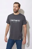 Koszulki męskie - Koszulka Carhartt Force Midweight Logo Graphic - miniaturka - grafika 1