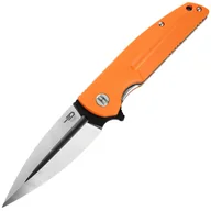 Noże - Nóż składany Bestech Knives Fin Satin/Blackwash - Orange - miniaturka - grafika 1