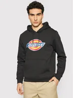 Bluzy męskie - Dickies Bluza Icon Logo DK0A4XCBBLK Czarny Regular Fit - miniaturka - grafika 1