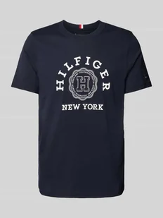 T-shirt z nadrukiem z logo - Koszulki męskie - miniaturka - grafika 1