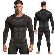 Spodnie narciarskie - BIELIZNA TERMOAKTYWNA KOMPLET MĘSKA ODZIEŻ TERMICZNA BLUZA SPODNIE XXL - miniaturka - grafika 1