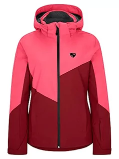 Kurtki damskie - Ziener Pelda damska kurtka narciarska/snowboardowa, oddychająca, wodoszczelna czerwony czerwony (wine red) 40 216111 - grafika 1