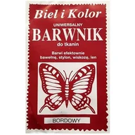 Farby i media malarskie - czakos Barwnik do tkanin "Motyl", bordowy, Biel i Kolor, 10 g CZ-BT-082 - miniaturka - grafika 1