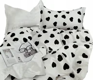 Pościel - POŚCIEL 160X200 BAWEŁNA SATYNOWA + POSZEWKI KOMPLET POŚCIELI SERCA - miniaturka - grafika 1