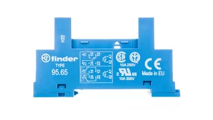 Finder Gniazdo do przekaźników serii 40.51/40.52/40.61/44.52/44.62 zaciski śrubowe montaż na szynę DIN 35mm klip metalowy) 95.65SMA 95.65 SMA - Sterowniki i przekaźniki - miniaturka - grafika 1