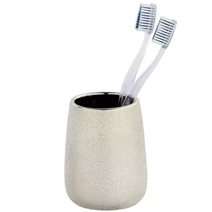 Wenko Pojemnik ceramiczny kubek ceramiczny GLIMMA w kolorze szampańskim B07PFNGJQP - Kubki na szczoteczki do zębów - miniaturka - grafika 2
