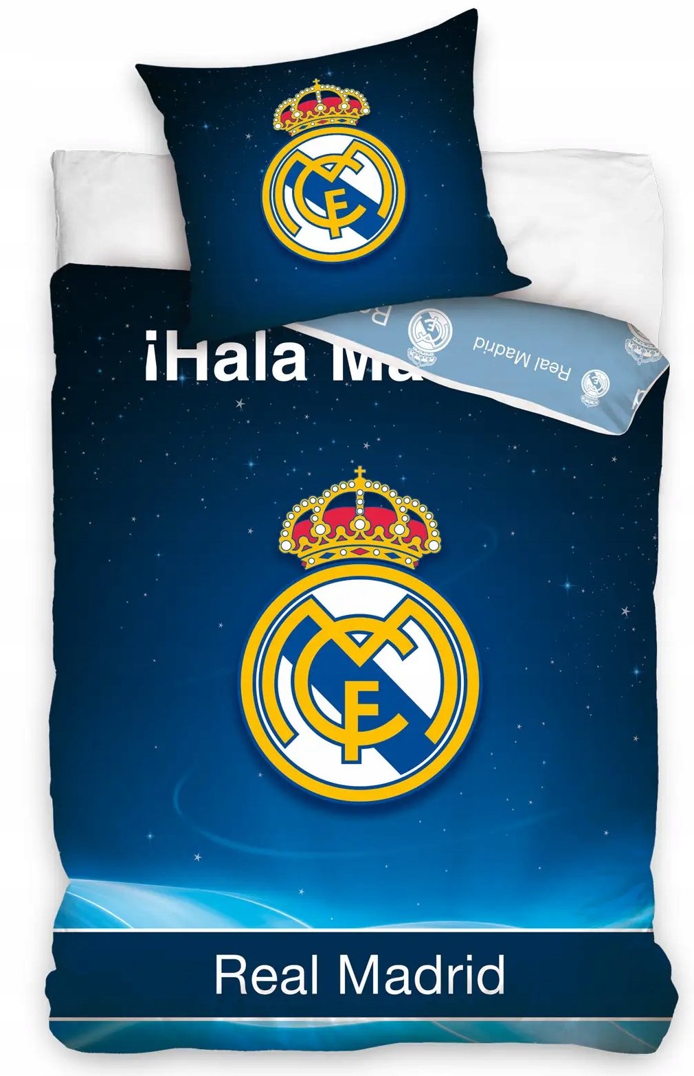 Real Madryt Piłka Nożna Komplet Pościeli Bawełnianej 140 X 200 cm Mbappe