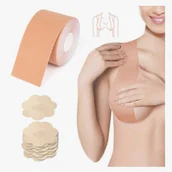 Biustonosze - Taśma Modelująca Do Biustu Unosząca Biust  Plastry Nasutniki Push Up 5Cmx5M - miniaturka - grafika 1