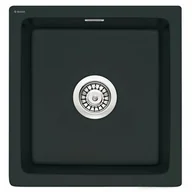 Zlewozmywaki - Deante Zlewozmywak 45x47,8 cm ceramiczny 1-komora bez ociekacza, czarny matowy ZCB N103 - miniaturka - grafika 1