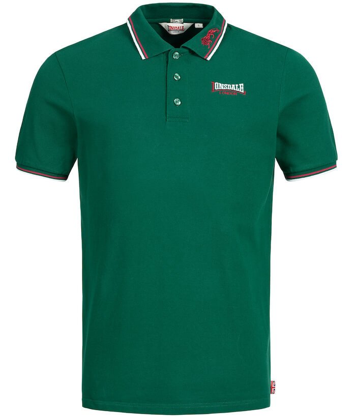 Polo LONSDALE LION zielone (bottle green)-XL