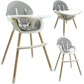 Krzesełka do karmienia - MERKAN Krzesełko Stalowe Fotelik Do Karmienia Z Blatem 3w1 Dla Dziecka - miniaturka - grafika 1