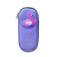 Podręczniki dla gimnazjum - Piórnik tuba duża Flaming róż I love you so much Nowa - miniaturka - grafika 1