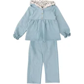 Odzież sportowa dziecięca - BABIDU Dres dziewczęcy, miękka bawełna, bluza ze spodniami, wygodna tkanina, oddychająca tkanina do noszenia na co dzień, idealna dla dziewczynek lub chłopców - miniaturka - grafika 1