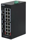 Switche - SWITCH POE HS4420-16GT-190 16-PORTOWY + 4 x SFP DAHUA - miniaturka - grafika 1