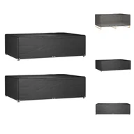 Pokrowce na meble ogrodowe - vidaXL Pokrowce na meble ogrodowe 2 szt. 12 oczek 227x152x65 cm Prostokątne - Pokrowce ochronne na meble ogrodowe - miniaturka - grafika 1