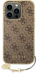 Guess GUHCP14LGF4GBR iPhone 14 Pro 6,1` brązowy/brown hardcase 4G Charms Collection - Etui i futerały do telefonów Guess GUHCP14LGF4GBR iPhone 14 Pro 6,1` brązowy/brown hardcase 4G Charms Collection - Etui i futerały do telefonów - miniaturka - grafika 1