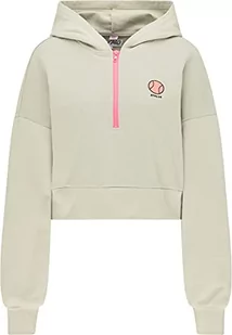 ocy Damska bluza z kapturem Cropped 827337, szara oliwkowa, XL, szara oliwka, XL - Bluzy damskie - miniaturka - grafika 1