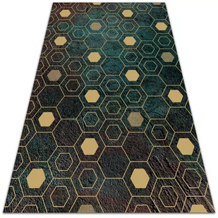 Dywan ogrodowy piękny wzór Heksagonalny wzór 60x90 cm - Dywany zewnętrzne - miniaturka - grafika 1