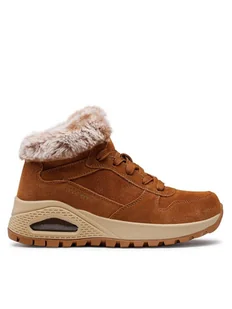 Skechers Botki Uno Wintriness 167433/CSNT Brązowy - Botki damskie - miniaturka - grafika 1