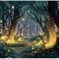 Fototapety - Fototapeta Las Zaczarowany Drzewa 250x175 cm Tapeta Do Pokoju Dziecęcego Na Flizelinie - miniaturka - grafika 1