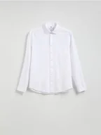 Koszule męskie - Reserved - Bawełniana koszula super slim fit - biały - miniaturka - grafika 1