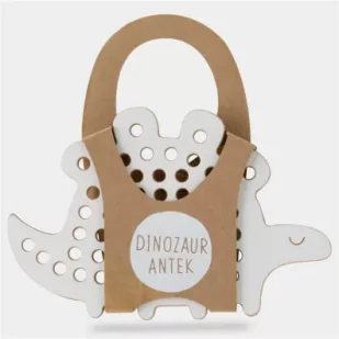Dinozaur Antek.Drewniana przeplatanka Montessori Milin - Zabawki kreatywne - miniaturka - grafika 1