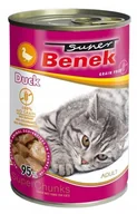 Mokra karma dla kotów - SUPER BENEK Bezzbożowe Kąski w Sosie z Kaczką 415g - miniaturka - grafika 1