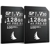 Karty pamięci - Karty pamięci ANGELBIRD AV Pro SDXC 128GB Match Pack do Canon (2 szt.) MPCAAVP128SDV30 - miniaturka - grafika 1