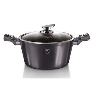Garnek Berlinger Haus Carbon Metallic Pro Line, czarny, z pokrywką, 30 cm, BH/6924 - Garnki - miniaturka - grafika 1