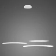 Lampy sufitowe - Lampa wisząca Ledowe Okręgi No.3 Φ100 cm in 4k biała Altavola Design - miniaturka - grafika 1