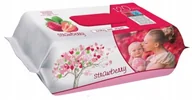 Chusteczki nawilżane - Sleepy Baby Wet Wipes Strawberry 120szt chusteczki nawilżane dla dzieci truskawkowe - miniaturka - grafika 1