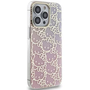 Oryginalne Etui IPHONE 14 PRO MAX Hello Kitty Hardcase IML Gradient Electrop Crowded Kitty Head (HKHCP14XHCHPEP) różowe - Etui i futerały do telefonów - miniaturka - grafika 17