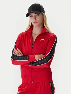 Kappa Bluza 301PSC0 Czerwony Slim Fit - Bluzy damskie - miniaturka - grafika 1