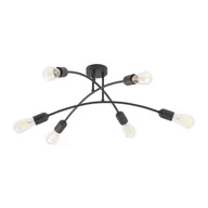 Lampy sufitowe - Helix lampa sufitowa 6-punktowa czarna 4679 - miniaturka - grafika 1