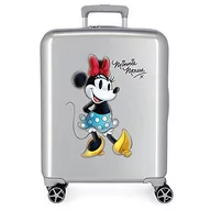 Walizki - Disney 100 Minnie Joyful Walizka kabinowa Szary 40x55x20 cms Twarde ABS Zamknięcie TSA Wbudowany 38,4l 2 kg 4 koła Podwójne Bagaż Ręczny, Szary, Talla única, Walizka kabinowa - miniaturka - grafika 1