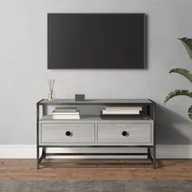 Szafki RTV - vidaXL Szafka pod telewizor, szary dąb sonoma, 80x35x45 cm - miniaturka - grafika 1