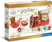 Zabawki kreatywne - Clementoni, Zestaw kreatywny Harry Potter Maszynka do Przypinek - miniaturka - grafika 1