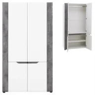 Szafy - Szafa uchylna dwudrzwiowa do przedpokoju, sypialni wąska BRANDO B7 beton - miniaturka - grafika 1