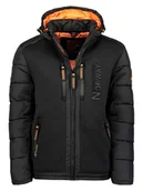 Kurtki męskie - Geographical Norway Kurtka hybrydowa "Beachwood" w kolorze czarnym - miniaturka - grafika 1
